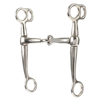 Weaver Leather Stainless Steel Tom Thumb Snaffle Bit with Mouth - 5"
