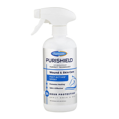 Farnam Purishield Wound & Skin Care Fast-acting Wound Spray - 16 Oz