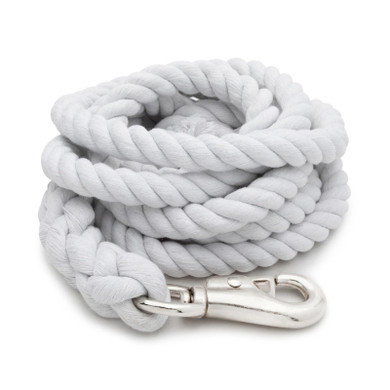 Weaver Equine Cotton Lead Rope with Nickel Plated Bull Snap - 5/8" X 10'