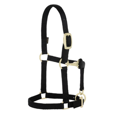 Weaver Leather Miniature Horse Adjustable Chin & Throat Snap Halter - Large