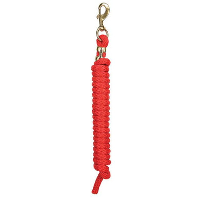 Weaver Leather 10' Brass Snap Poly Lead Rope - Red