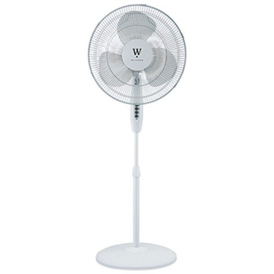 Westpointe White Oscillating Stand Fan - 16"