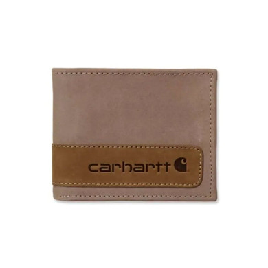 Carhartt Men's Leather Two Tone Passcase Wallet - Brown