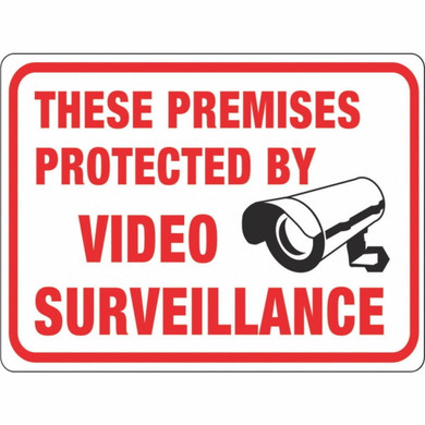 Hy-Ko Video Surveillance Sign - 8-1/2" X 12"