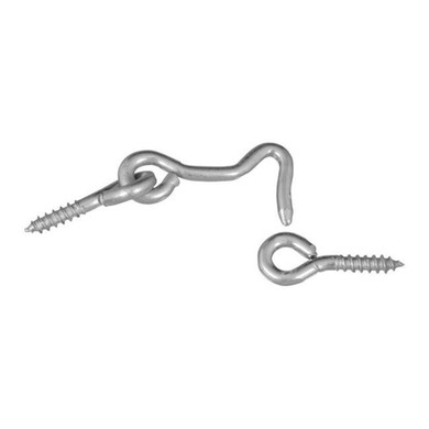 National Hardware 1-1/2" Zinc Hook & Eye Screw - 2 pk