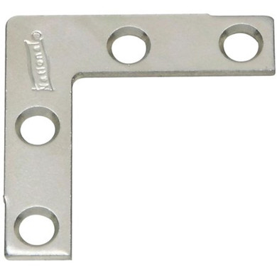 National Hardware 2-1/2" X 1/2" Flat Corner Iron Braces - 4 Pk
