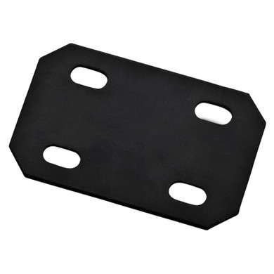National Hardware Black Mending Plate - 4-3/4" X 3" X 1/8"