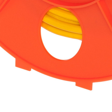 Bayco Orange Cord Center Spin Handle Storage Reel - 13"