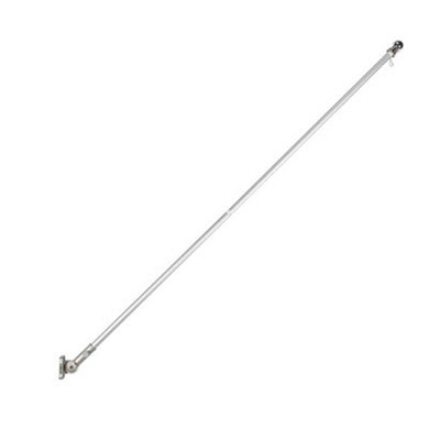 Annin 2-piece Aluminum Pole With Bracket & Fasteners - 6'