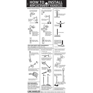 Link Handles American Hickory Sledge or Maul Handle - 30"