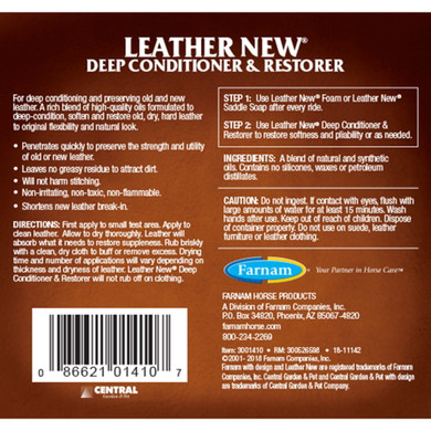 Farnam Leather New Deep Conditioner & Restorer - 32 Oz