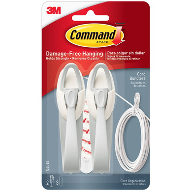 Command Medium Cord Bundlers - White