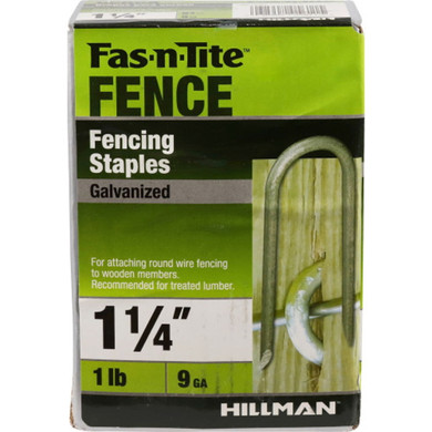 Hillman Fasteners Hot-dipped Galvanized Fence Staple - #9 X 1-1/4"