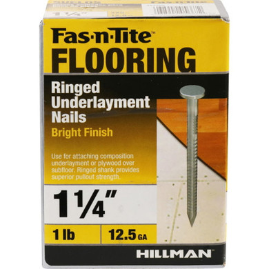 Hillman Bright Underlayment Nail - 1 lb