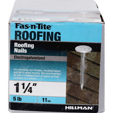 Hillman Fas-n-Tite Electro-Galvanized Roofing Nail - 1-1/4"