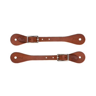 Weaver Leather Single-Ply Ladies Latigo Leather Spur Straps - Brown