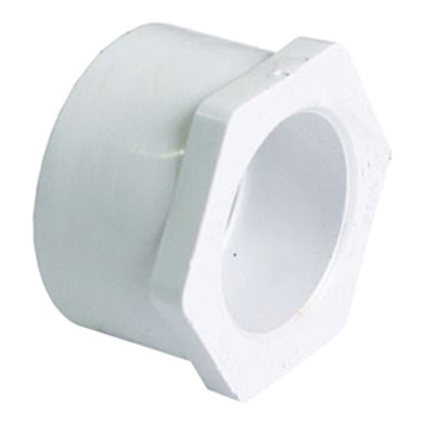 Genova Plastic Reducing Bushing - White