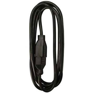 Master Electrician Black Round Vinyl Extension Cord - 10'
