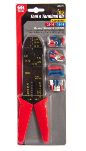 Gardner Bender Stripper and Crimper Tool Kit - Red