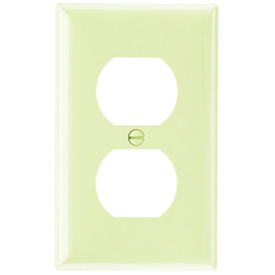 Pass & Seymour 1 Gang Duplex Urea Wall Plate - Ivory