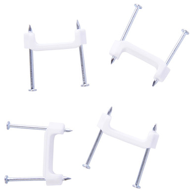 Gardner Bender White Plastic Polyethylene NM Cable Staple - 50 Pk