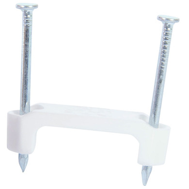Gardner Bender White Plastic Polyethylene NM Cable Staple - 50 Pk