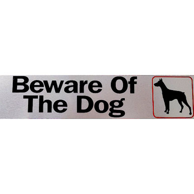 Hy-Ko Beware Of Dog Sign - 2" X 8"
