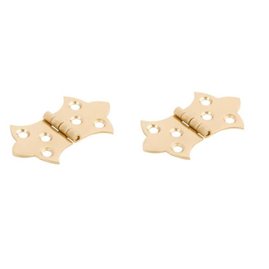 National Hardware Solid Brass Decorative Hinges - 1-5/16" X 2-1/4"