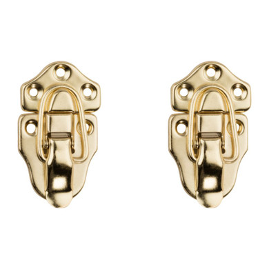 National Hardware Brass Draw Catches - 1-1/2" X 2-3/4"