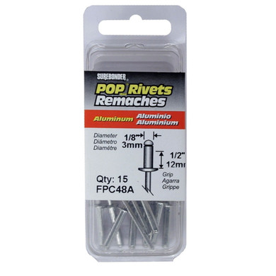 Surebonder Long Aluminum Rivet - 15 Pk