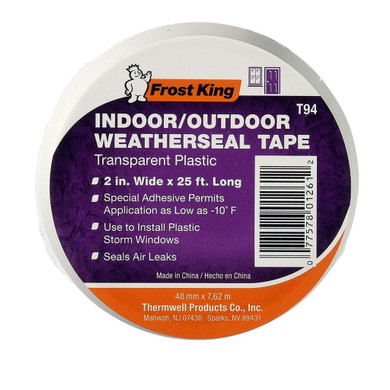 Frost King Indoor/Outdoor Weatherseal Tape - 2" X 25'