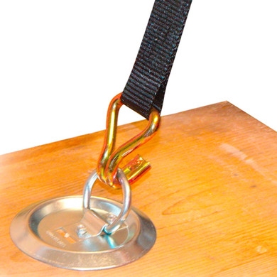 Erickson Surface Mount Zinc Plated Anchor Ring - 1200 lb