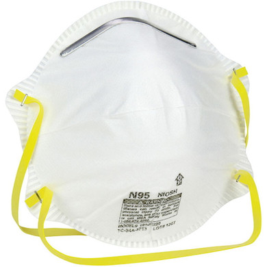 Safety Works N95 Harmful Dust Disposable Respirators - 2 pk