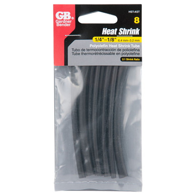 Gardner Bender Heat Shrink Tubing Assortment - Black - 3/8"