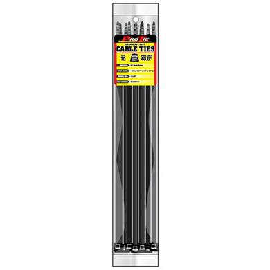 Pro Tie UV Black 40" Super Heavy Duty Cable Ties - 10 pk