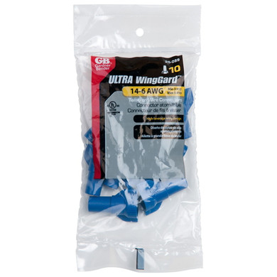 Gardner Bender Winggard Large Wire Connector - Blue - 10 pk