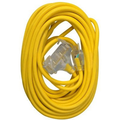 Master Electrician 12/3 Sjtw Yellow Extension Cord - 50'