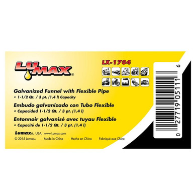 Lumax Galvanized Funnel Flexible Pipe with Screen - 12"