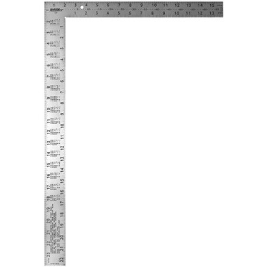 Johnson Level Professional Easy-read Steel Framing Square - 16" X 24"