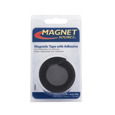 Master Magnetics Flexible Magnetic Tape With Adhesive - 1" X 30"