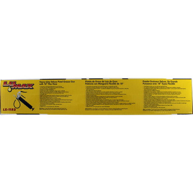 Lumax Flex Hose Deluxe Pistol Grease Gun - 18"
