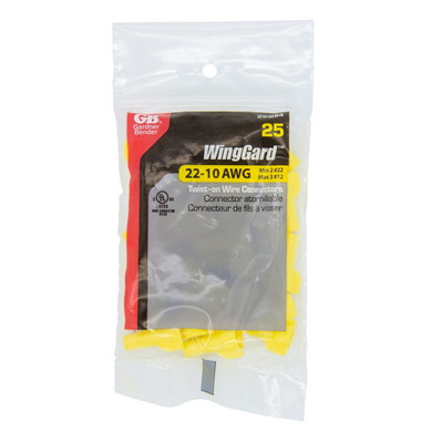 Gardner Bender Winggard Yellow Medium Wire Connector - 25 Pk