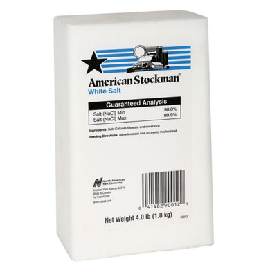 American Stockman White Salt Brick - 4 lb
