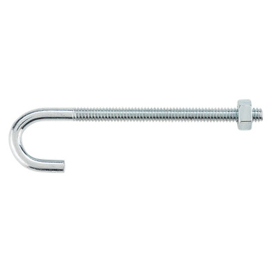 National Hardware Zinc Plated J-bolt - 1/4" X 4"