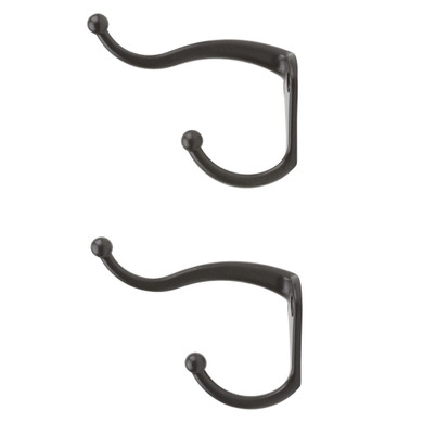 National Hardware Oil Rubbed Bronze Coat/Hat Hook - 2 pk