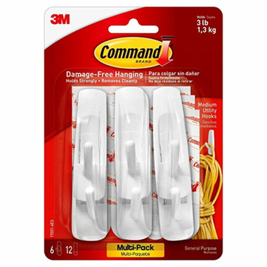 Command White Utility Hook - Medium