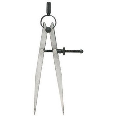 General Tools Flat Leg Steel Divider Caliper - 6"