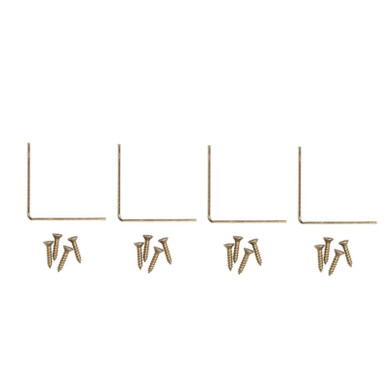 National Hardware 2" X 5/8" Brass Corner Brace - 4 pk