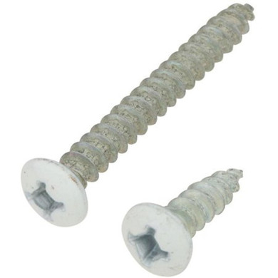 National Hardware White Bracket Screw - 12 pk