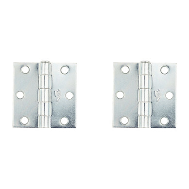 National Hardware Zinc Plated Removable Pin Broad Hinge - 2-1/2" - 2 pk